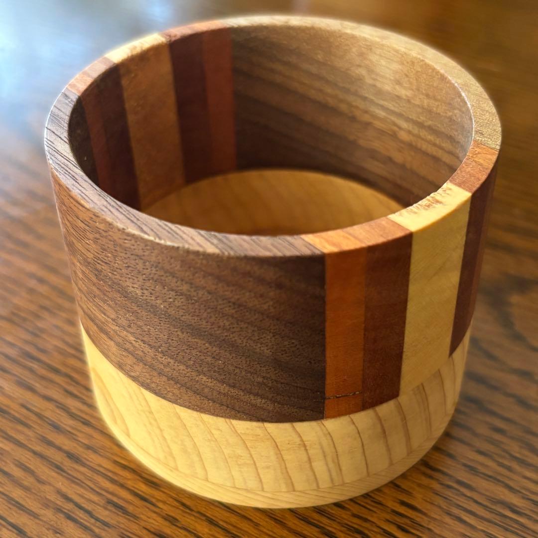 ΣＮ+F/9 paper cup holder 寄せ木カップ エヌエフナイン