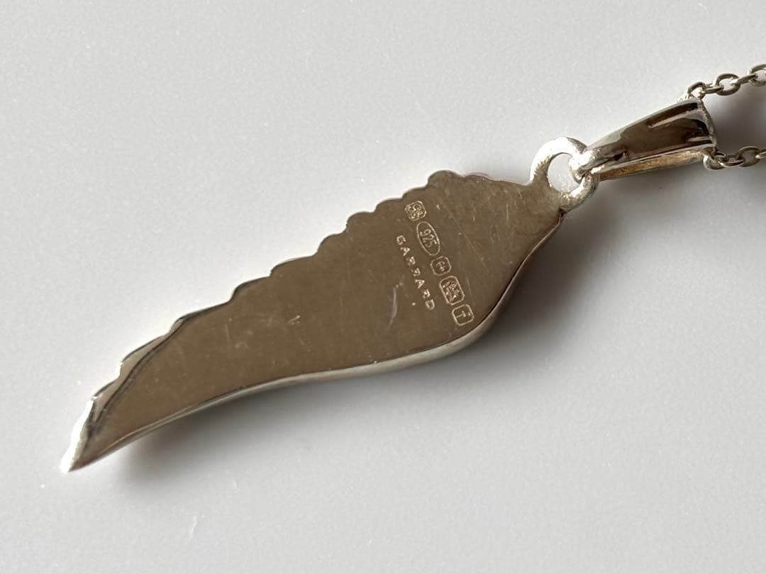 【王室御用達】GARRARD ガラード ウィング ネックレス シルバー925