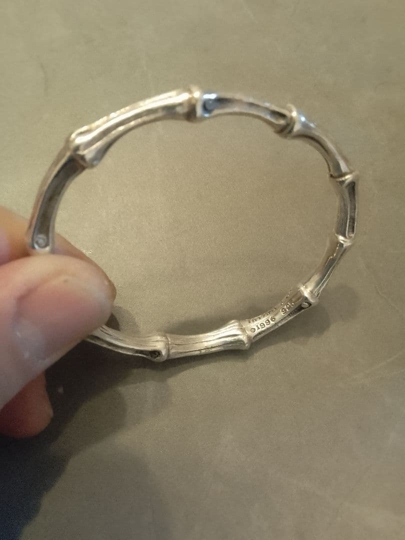 ティファニー シルバー バンブー ブレスレット 41.9g 925
