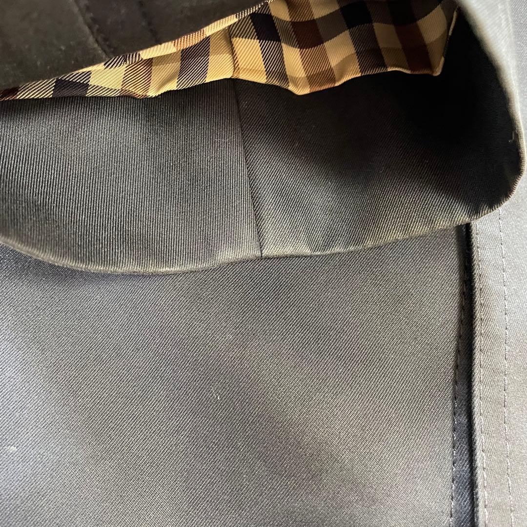 アクアスキュータム トレンチコート ネイビー 8 L相当 メンズ 通勤 ビジネス