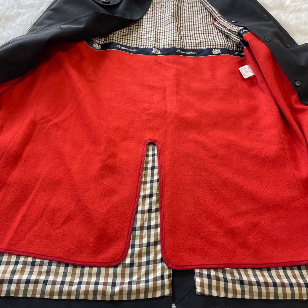 アクアスキュータム トレンチコート ネイビー 8 L相当 メンズ 通勤 ビジネス