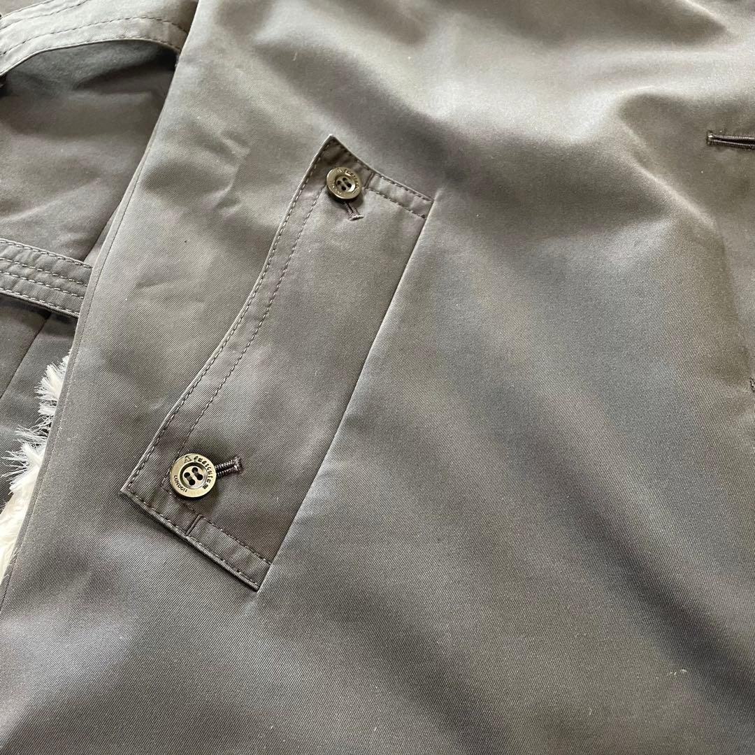 アクアスキュータム トレンチコート ネイビー 8 L相当 メンズ 通勤 ビジネス