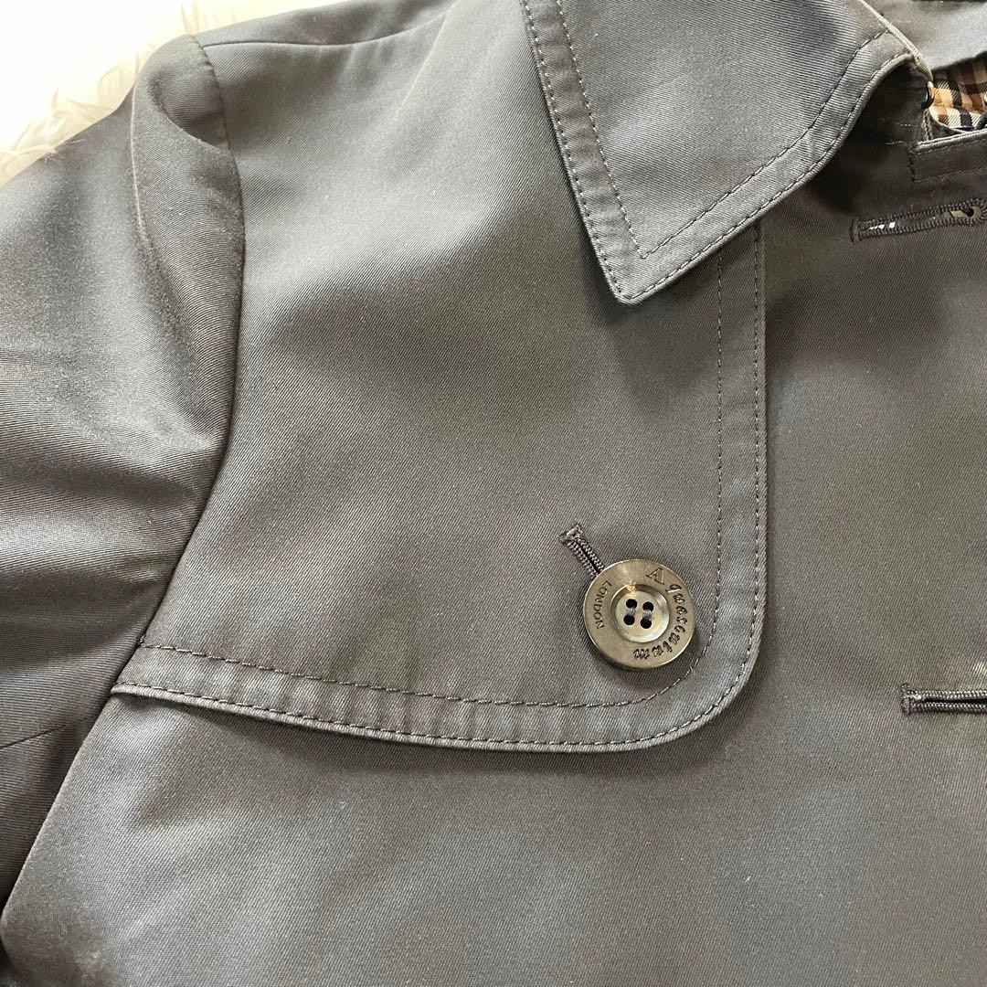 アクアスキュータム トレンチコート ネイビー 8 L相当 メンズ 通勤 ビジネス