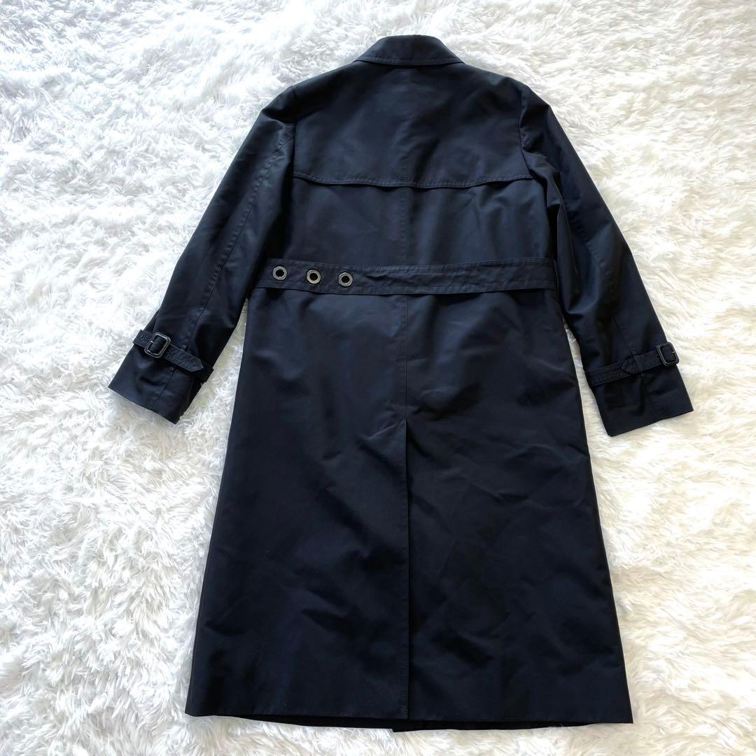 アクアスキュータム トレンチコート ネイビー 8 L相当 メンズ 通勤 ビジネス