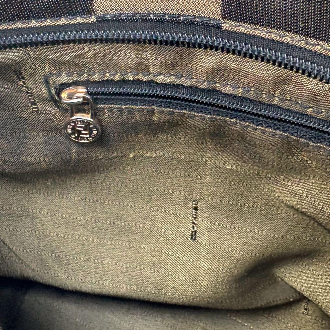 ✨超美品✨FENDI ポーチ付きミニトートバッグ ハンドバッグブロックチェック