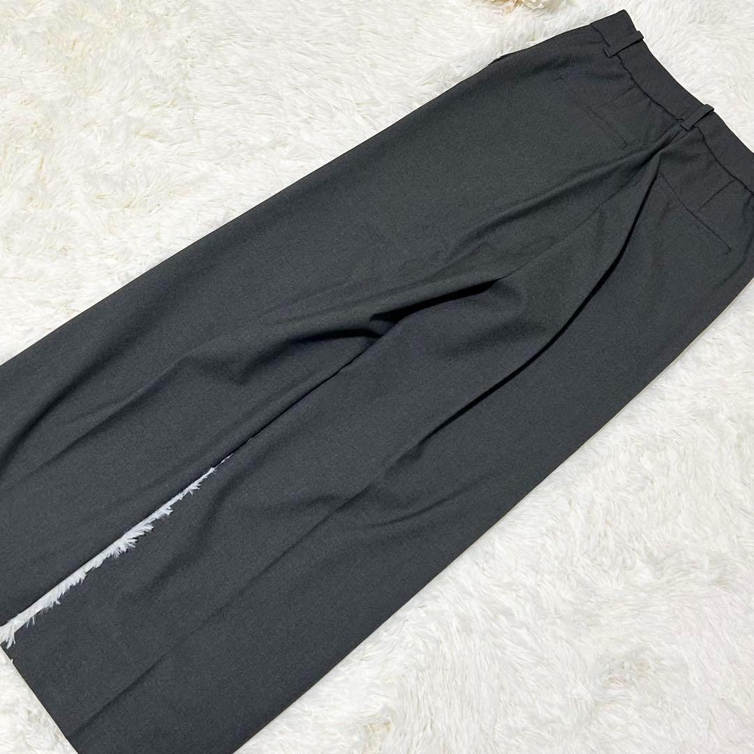 【洗える！】PLST パンツスーツセットアップ 厚手 ノーカラージャケット