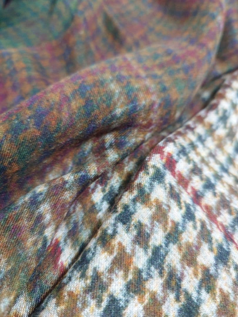 ファリエロ サルティ　Faliero Sarti　ストール　千鳥格子　グラデ