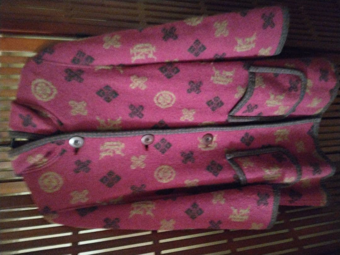 伊太利屋コート15号、パープルピンク、フード、