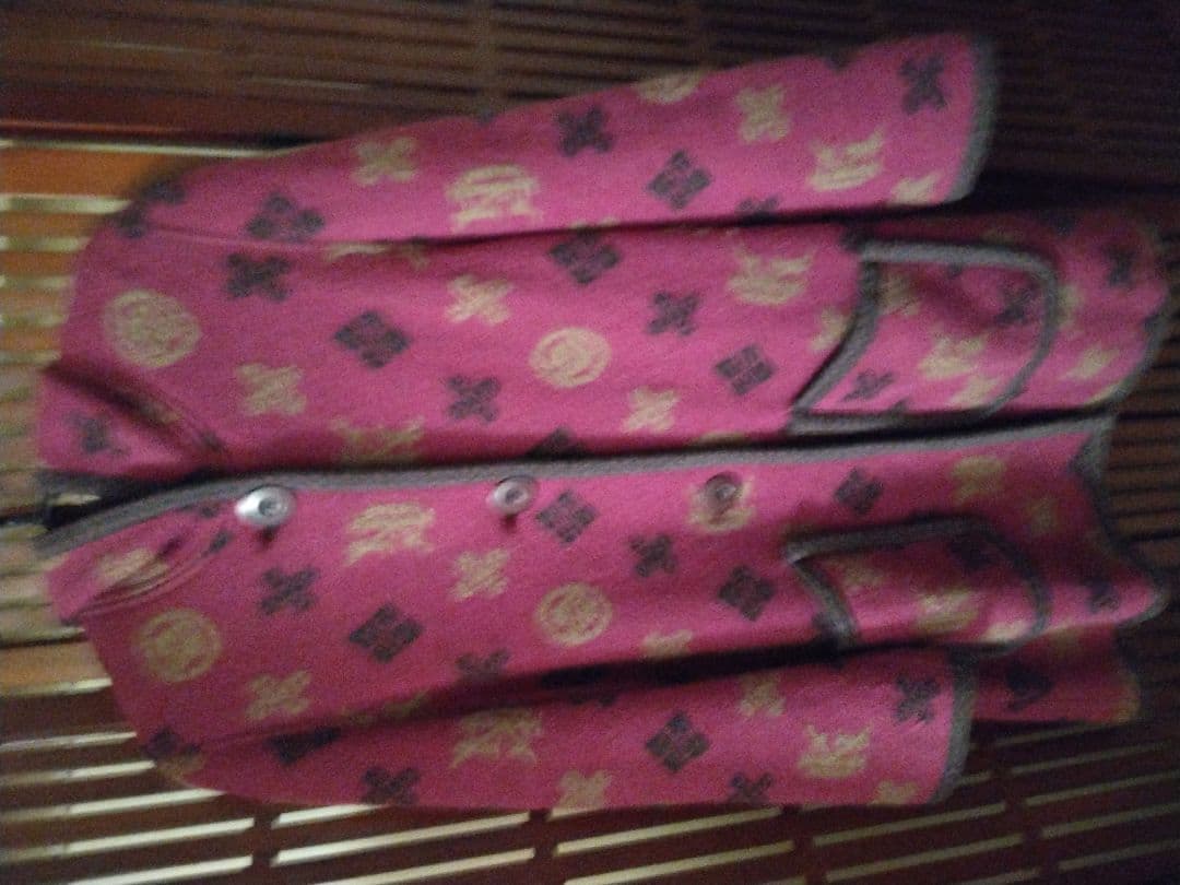 伊太利屋コート15号、パープルピンク、フード、