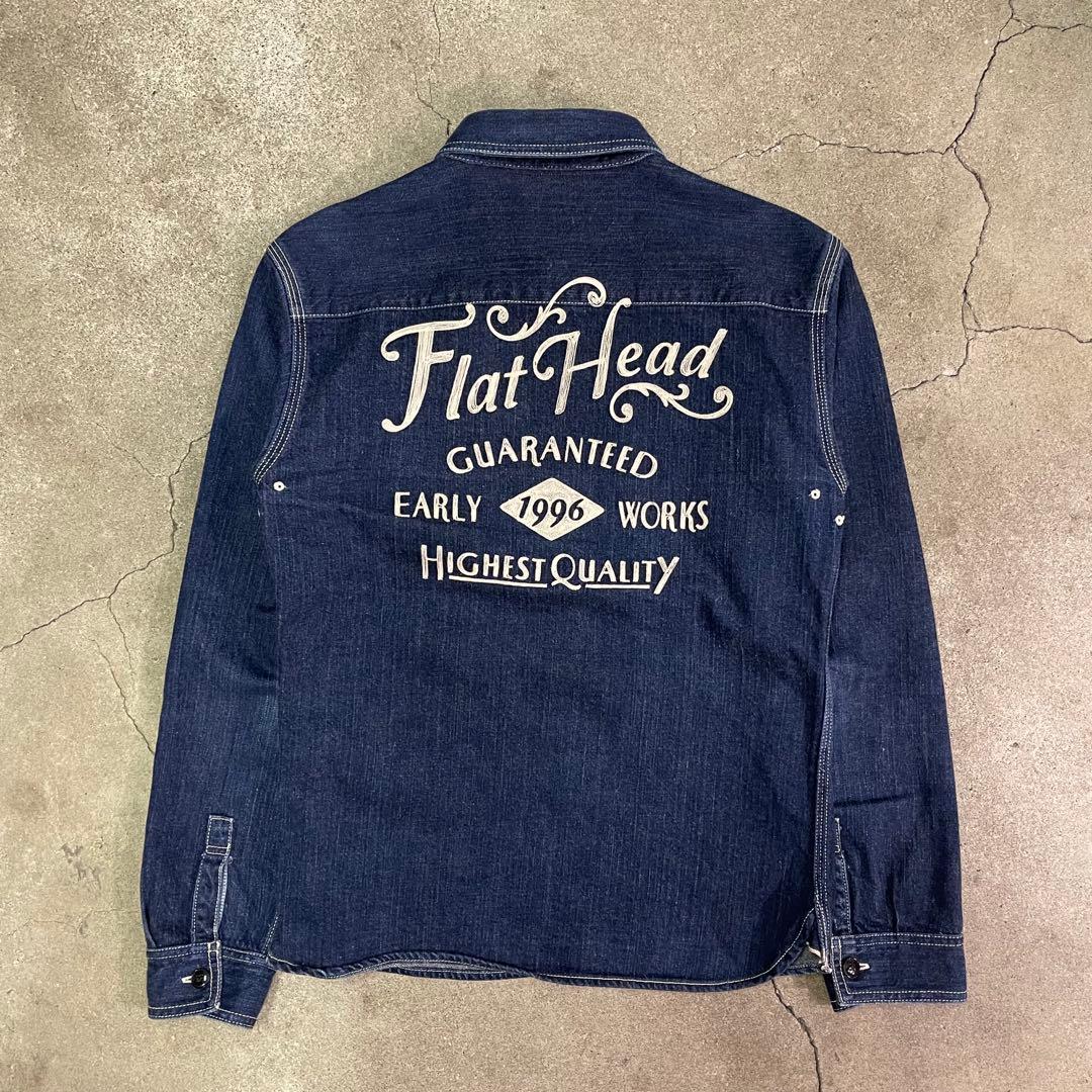 THE FLAT HEAD セルビッチ スペシャル デニム ワークシャツ 36