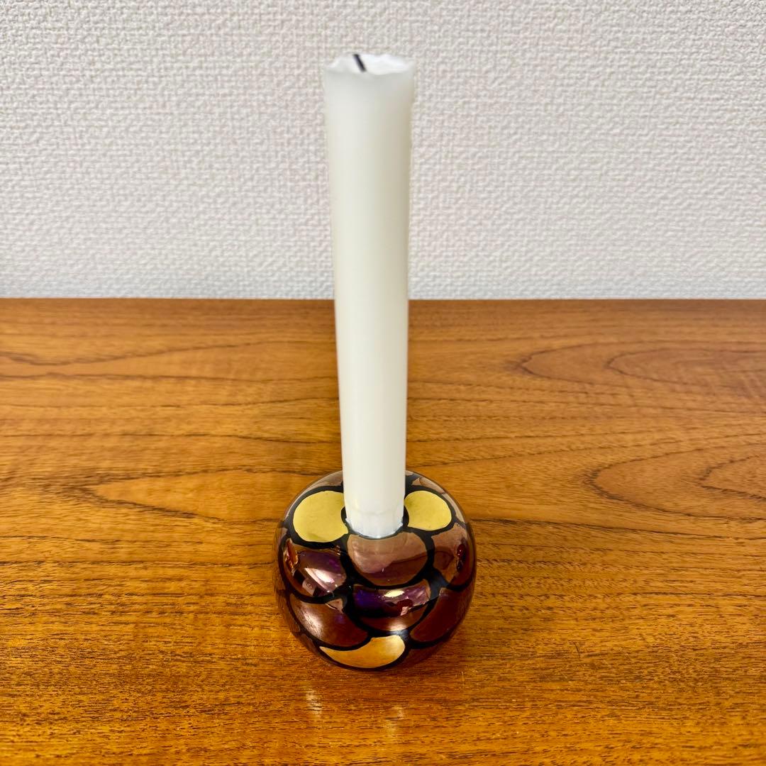 アラビア　ヴィンテージ　キャンドルホルダー　GOG ハンドペイント