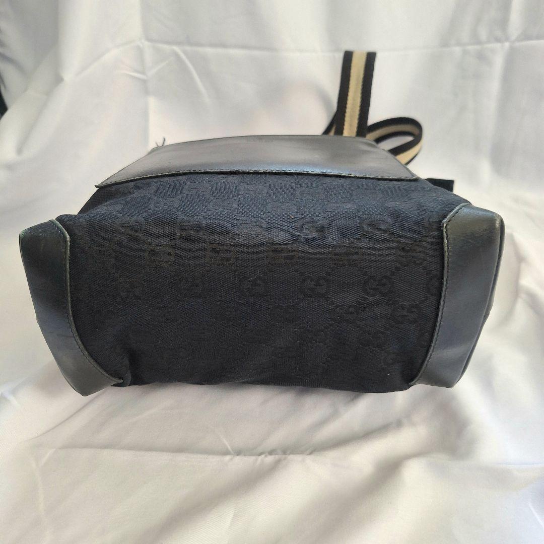 GUCCI / グッチ GG柄 トートバッグ ハンドバッグ シェリーライン 黒