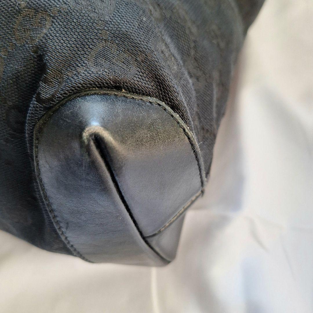 GUCCI / グッチ GG柄 トートバッグ ハンドバッグ シェリーライン 黒