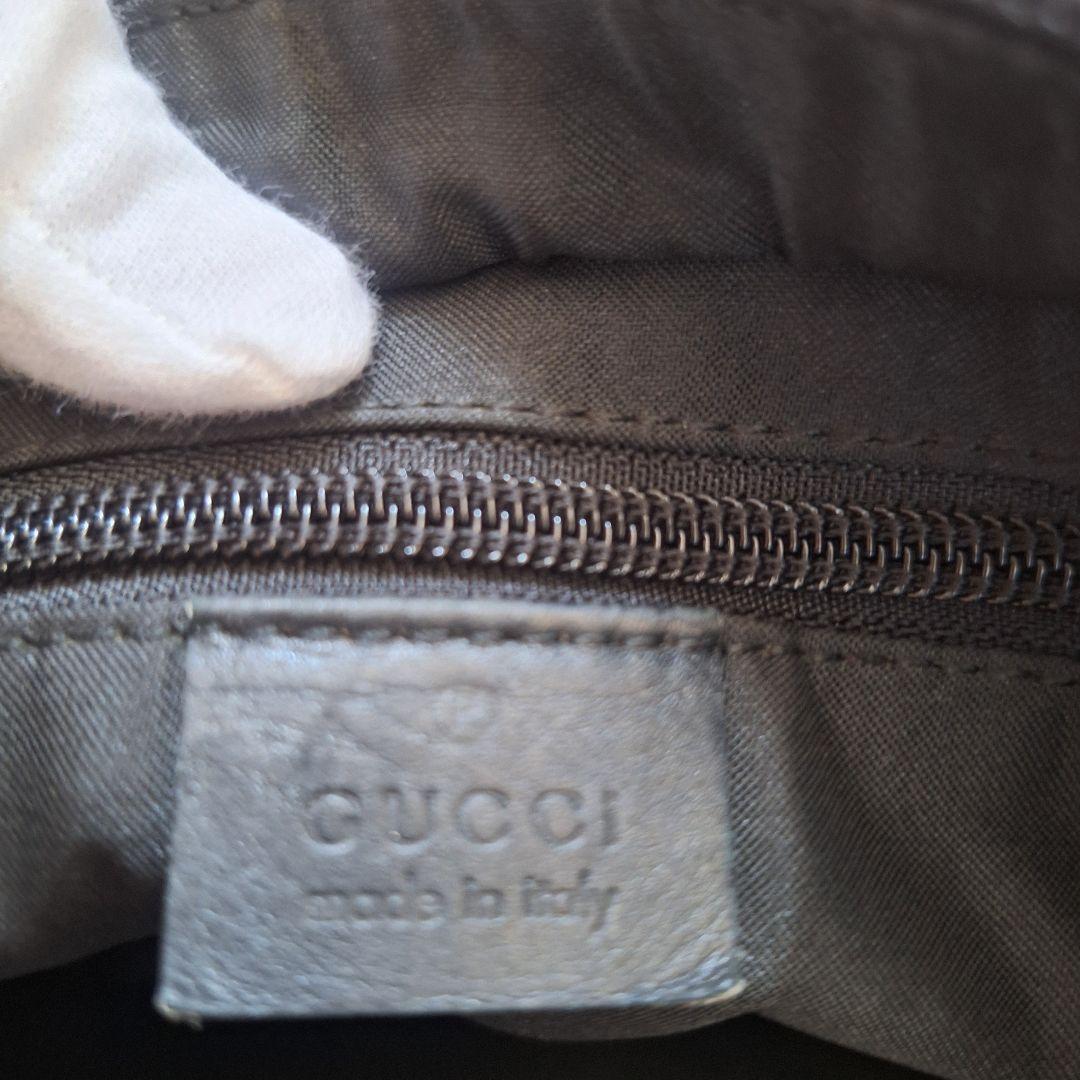 GUCCI / グッチ GG柄 トートバッグ ハンドバッグ シェリーライン 黒
