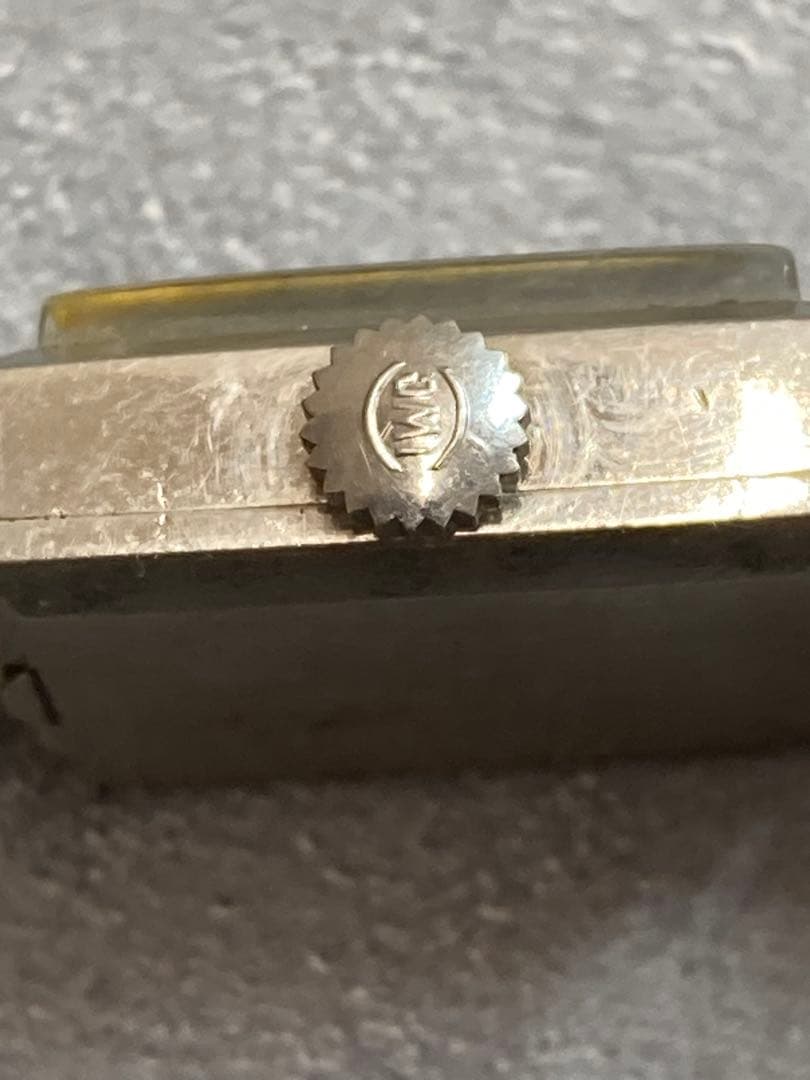 ち*ゲ様 I.W.C 手巻き時計 プラチナ ダイヤ 手巻き？ ジャンク