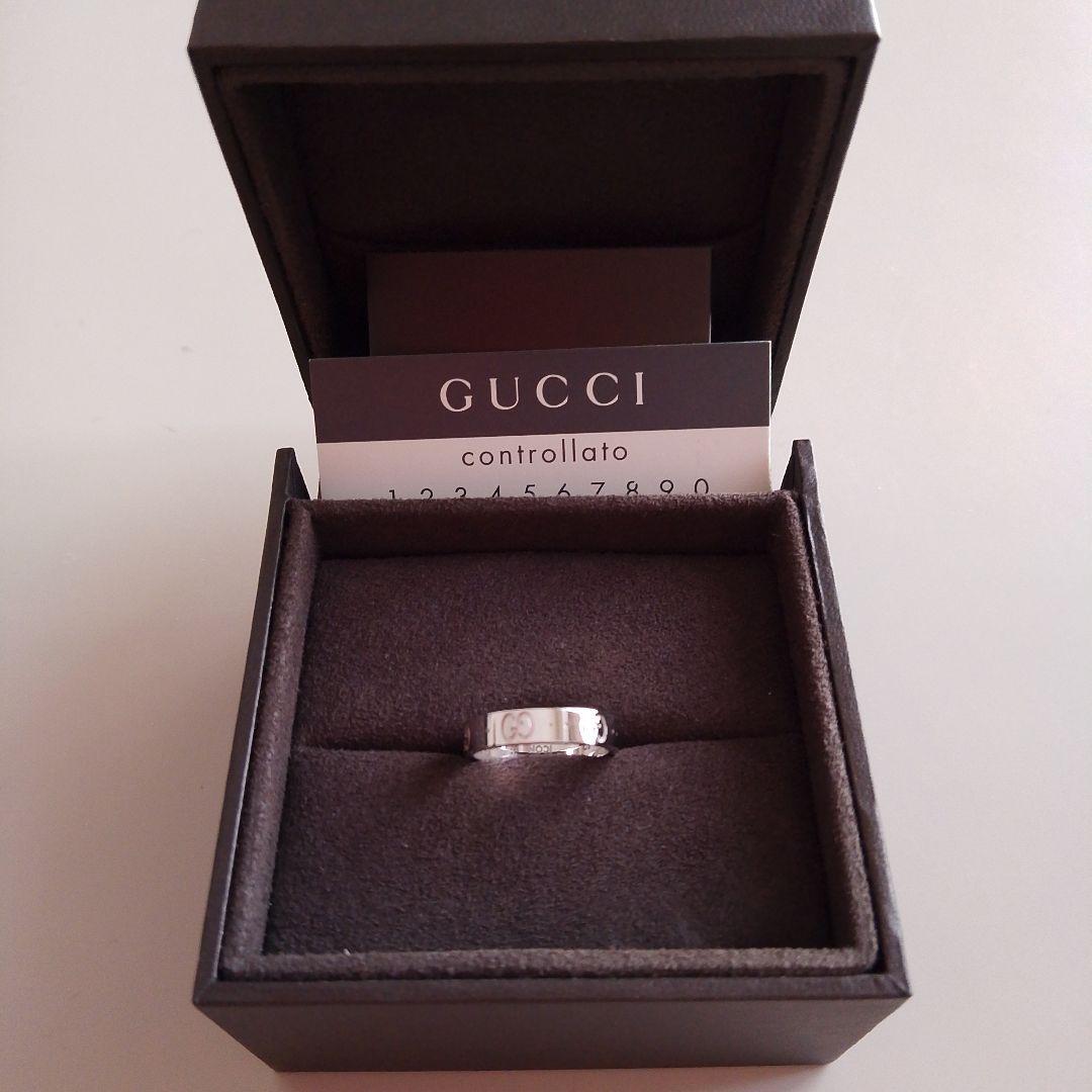 GUCCIリング　ホワイトゴールド12号