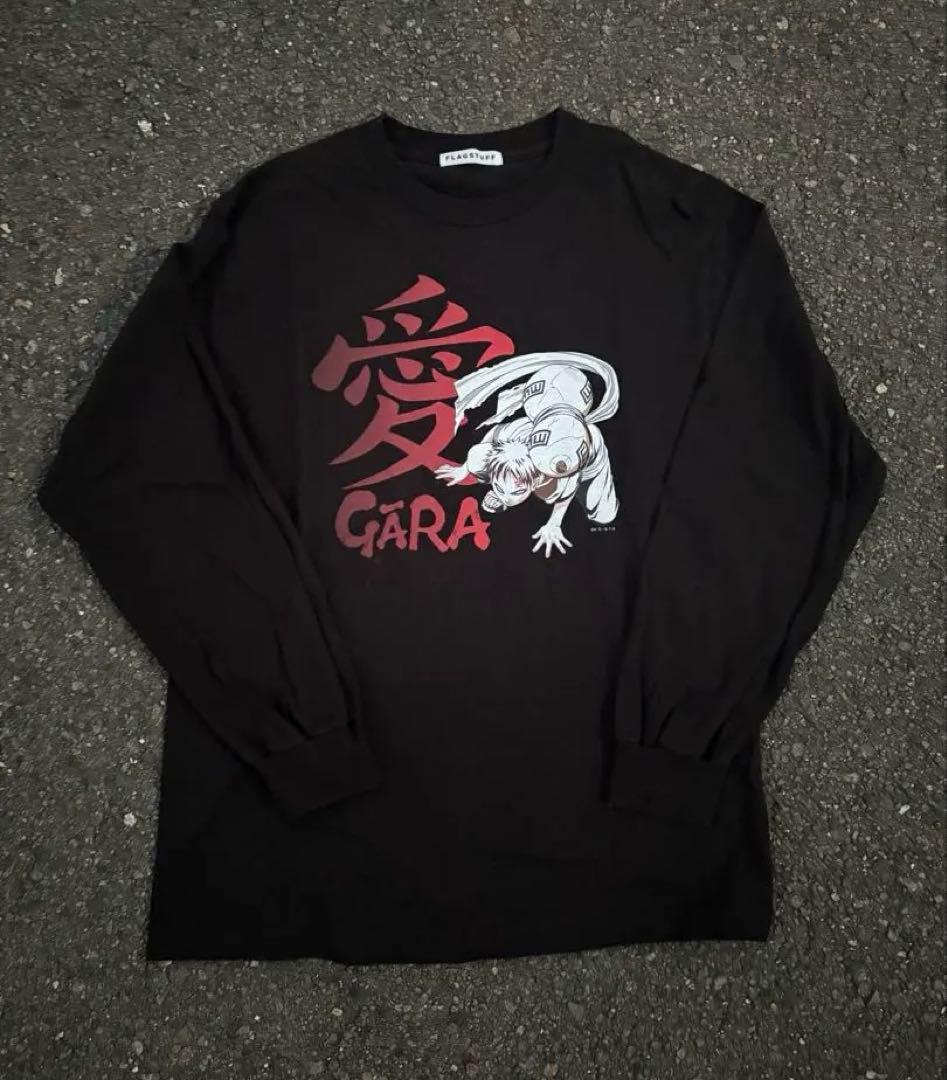 FLAGSTUFF GARA グラフィック NARUTO 我愛羅 長袖カットソー