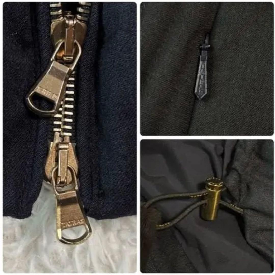 別注/未使用級　タトラス ダウンコート ポリテアマ ウール ダークネイビー