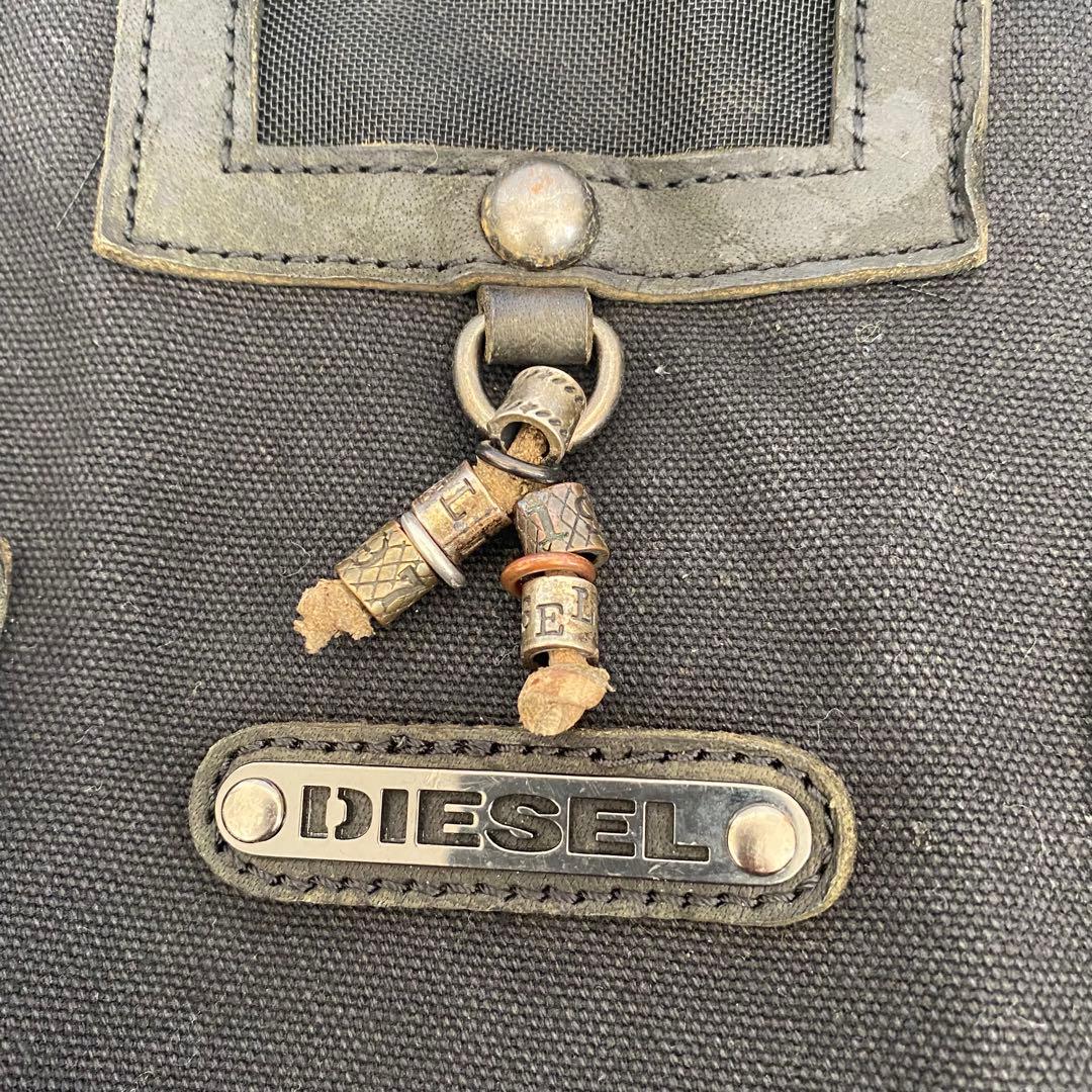 希少　レア　ディーゼル スーツケース　スタッズ　キャンバス　ブラック　y2k