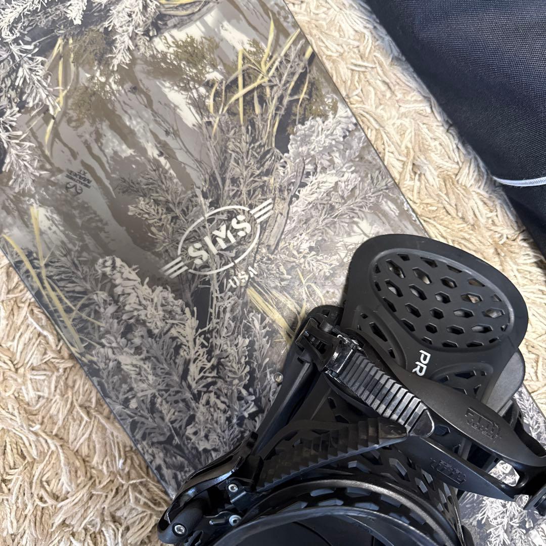 【ほぼ新品級】豪華スノーボードフルセット SIMS×FLUX ケース付 早い者勝