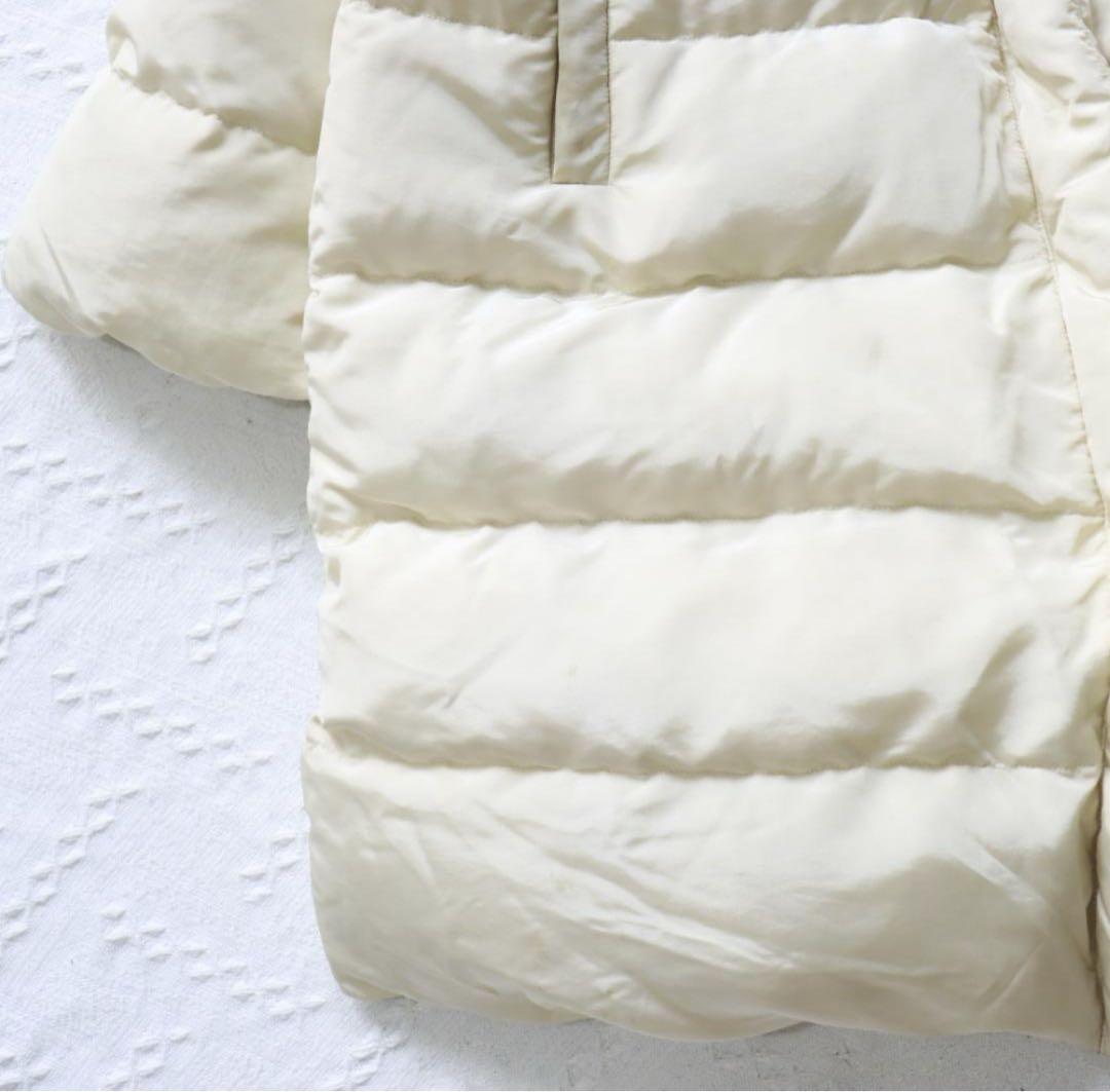 MaxMaraマックスマーラ　ダウンジャケット　コート　アイボリー　フード脱着可