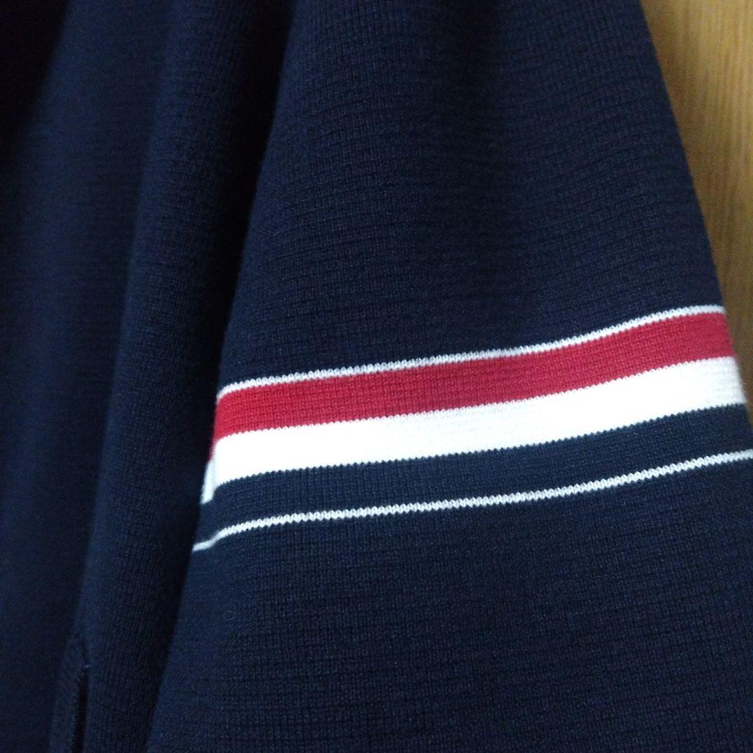 トムブラウン ネイビー ジップアップジャケット ストライプ