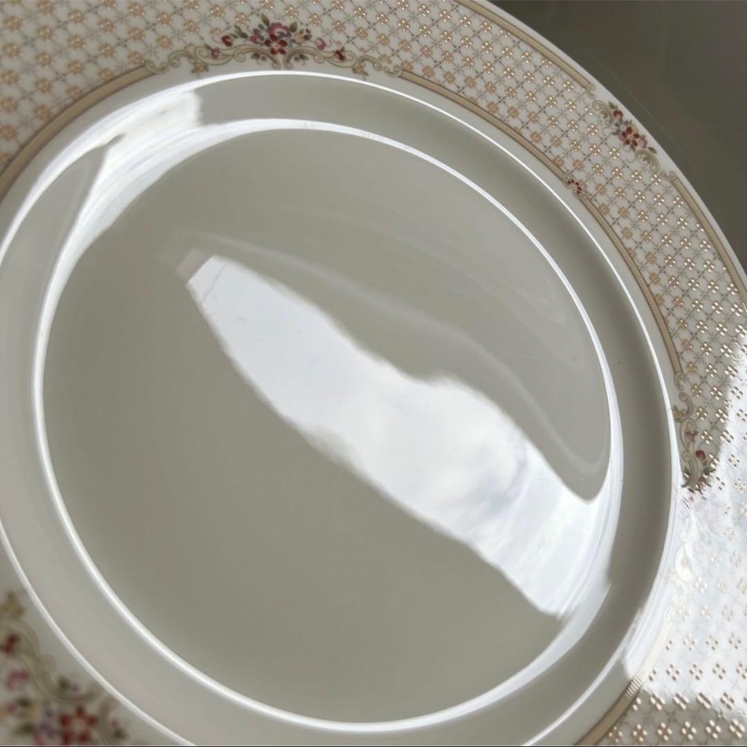 希少品  Turnberry淡い格子に英国の小花が咲くꕤ︎︎大皿6枚