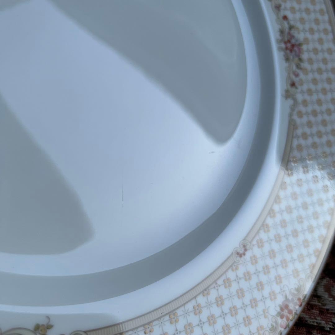 希少品  Turnberry淡い格子に英国の小花が咲くꕤ︎︎大皿6枚