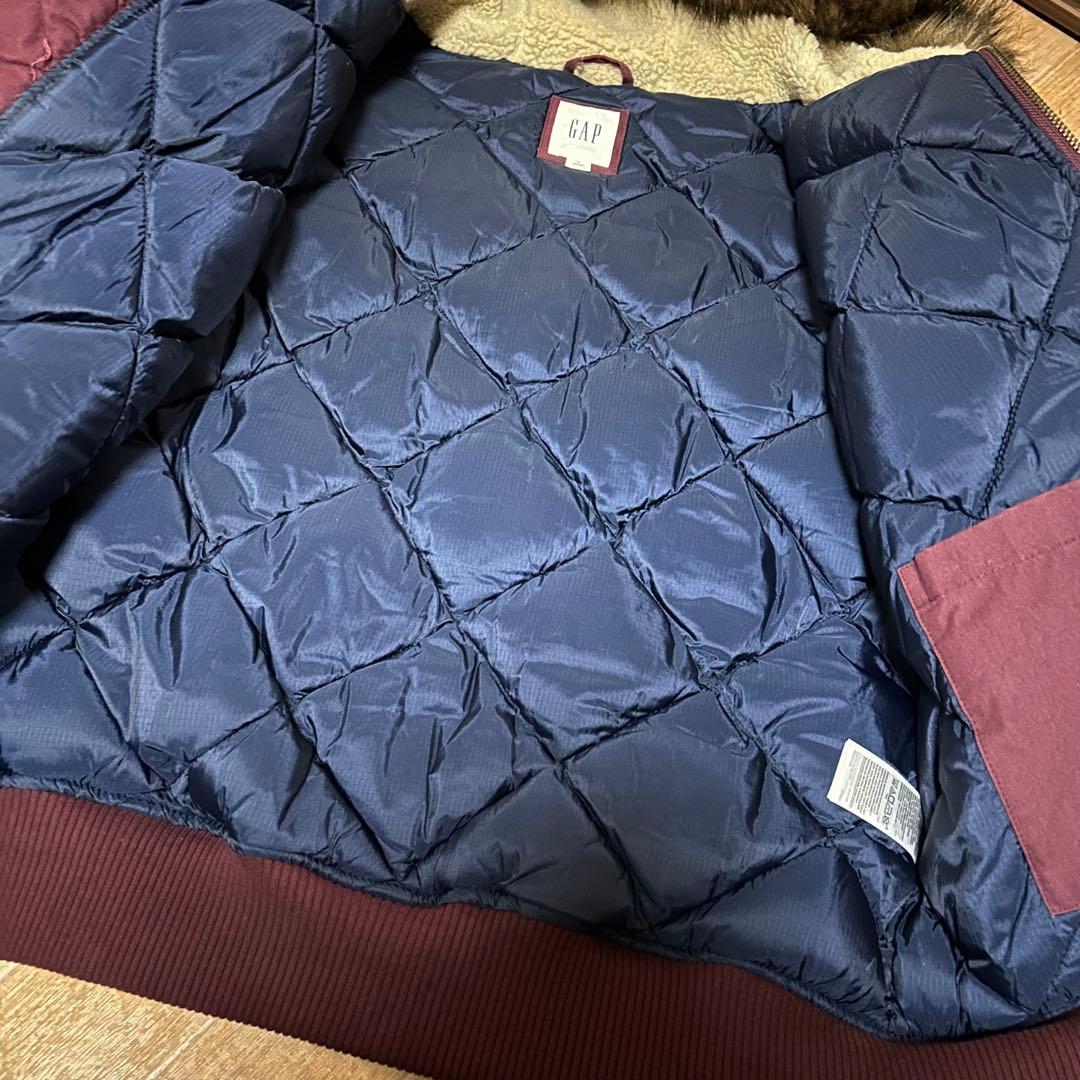 良品 GAP ギャップ N-2B フライトジャケット マルーン L 星条旗