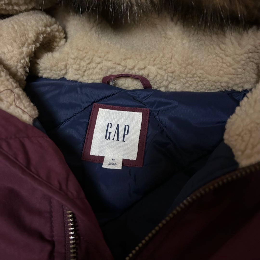 良品 GAP ギャップ N-2B フライトジャケット マルーン L 星条旗