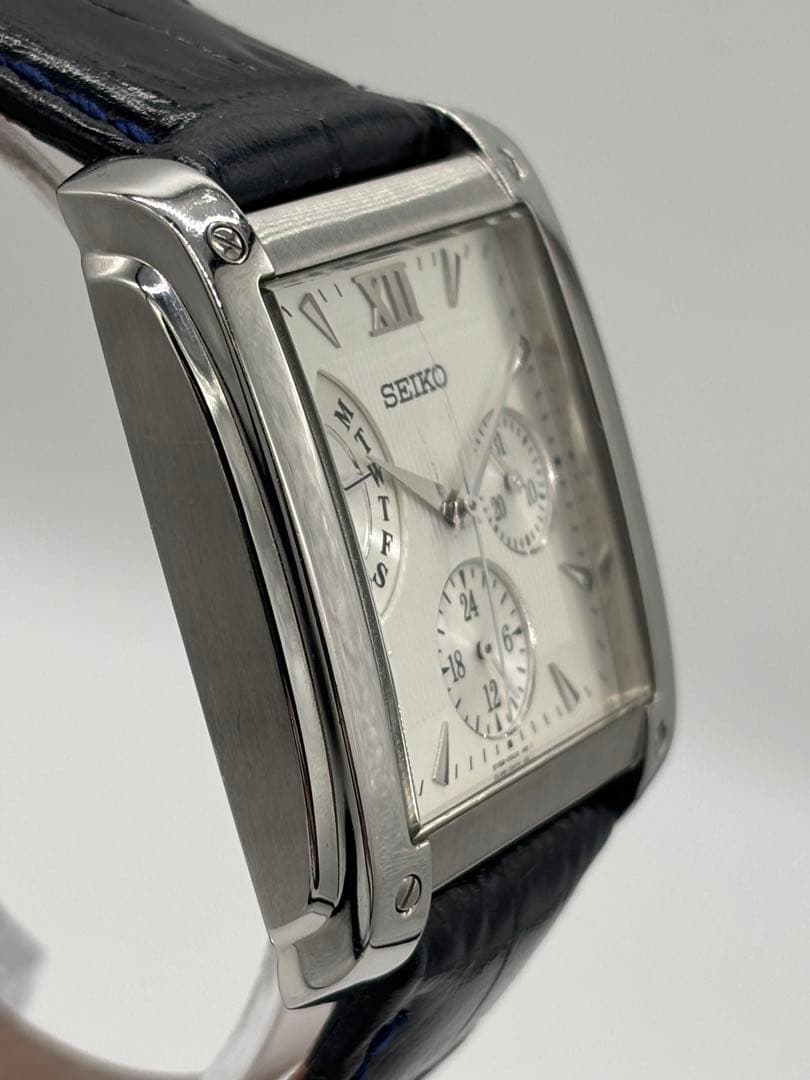 【美品】セイコー レトログラード クォーツ【5Y66-0AC0】【稼働品】メンズ