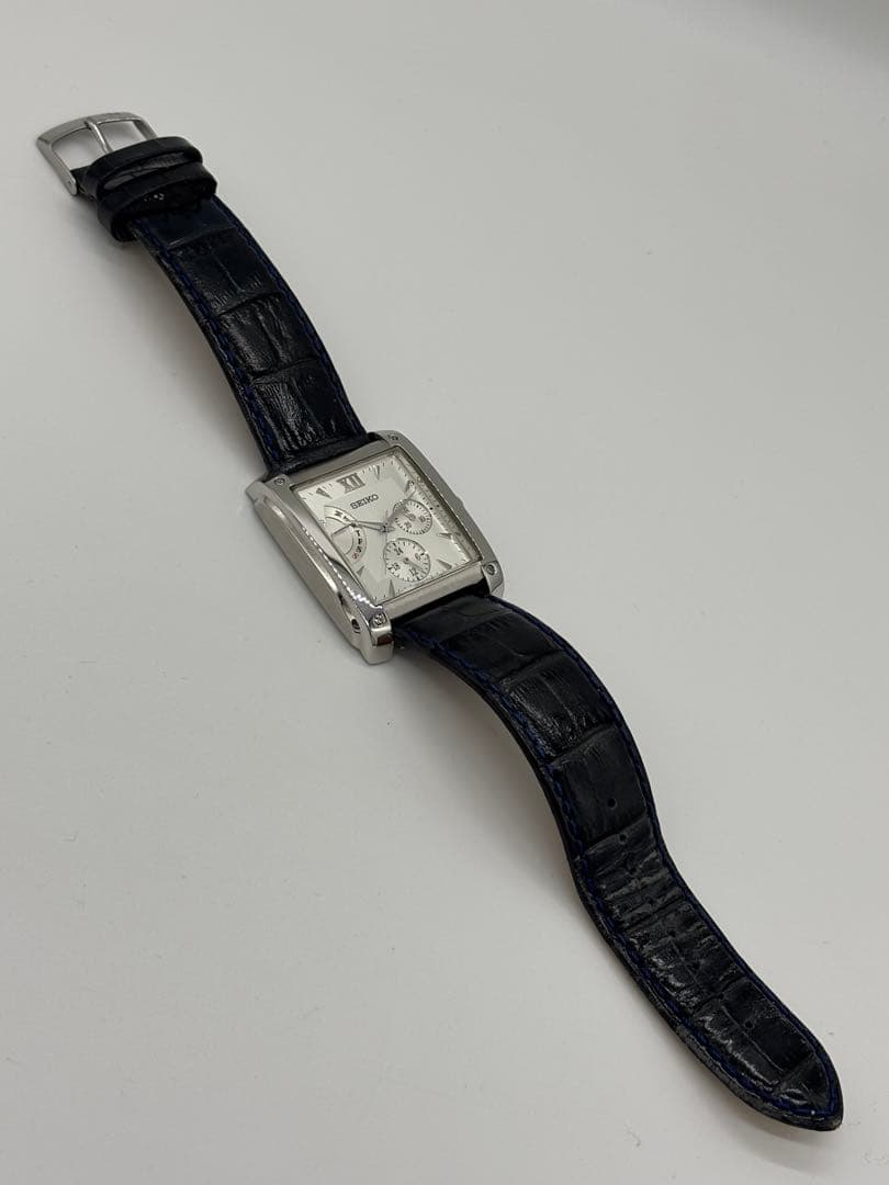 【美品】セイコー レトログラード クォーツ【5Y66-0AC0】【稼働品】メンズ