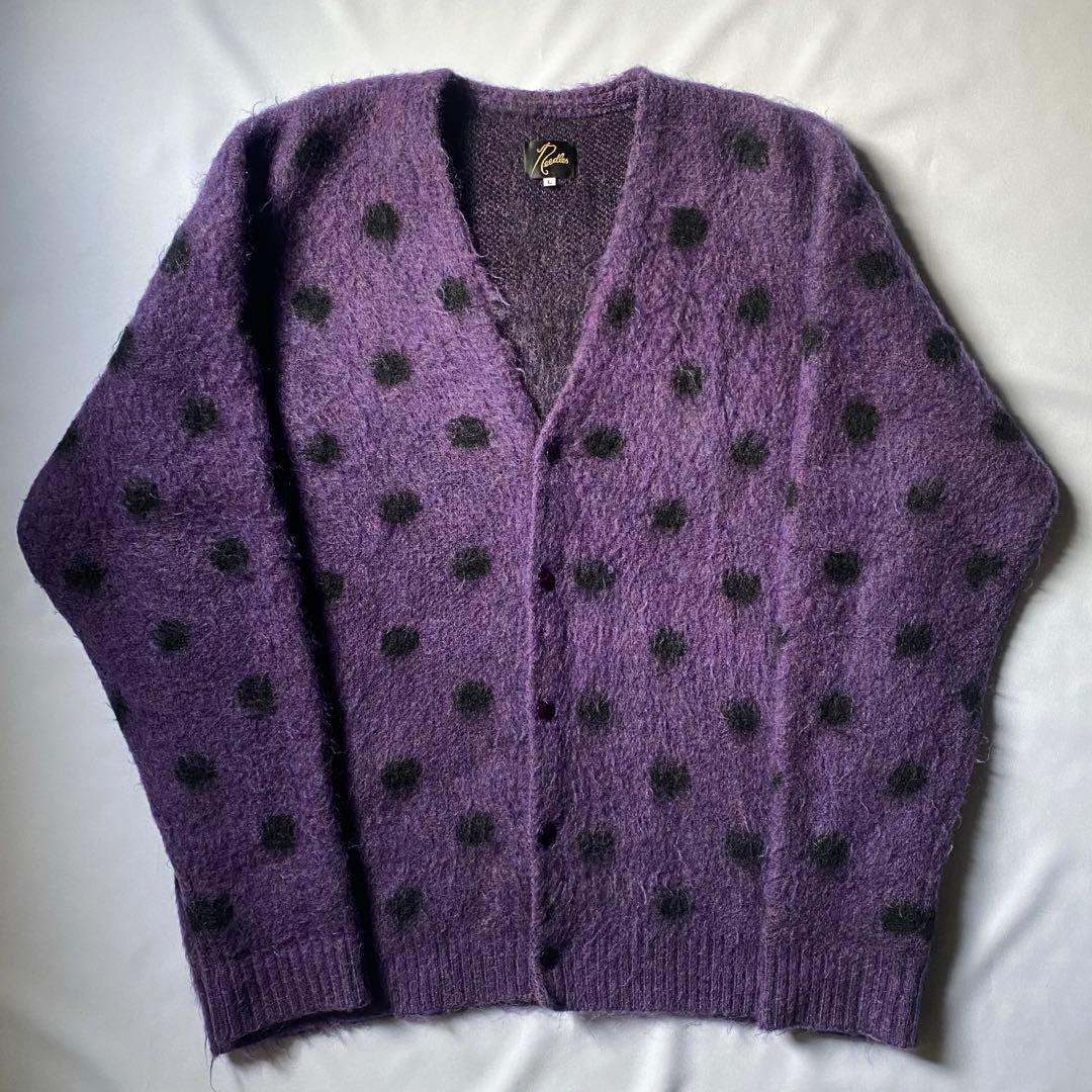 光*朗様 Needles - Mohair Cardigan パープル ドット