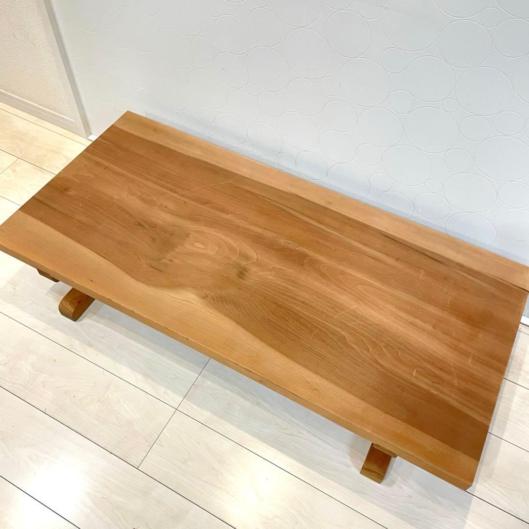 【希少】天然木 無垢材 座卓 ローテーブル 和モダン 机 高級感　アンティーク