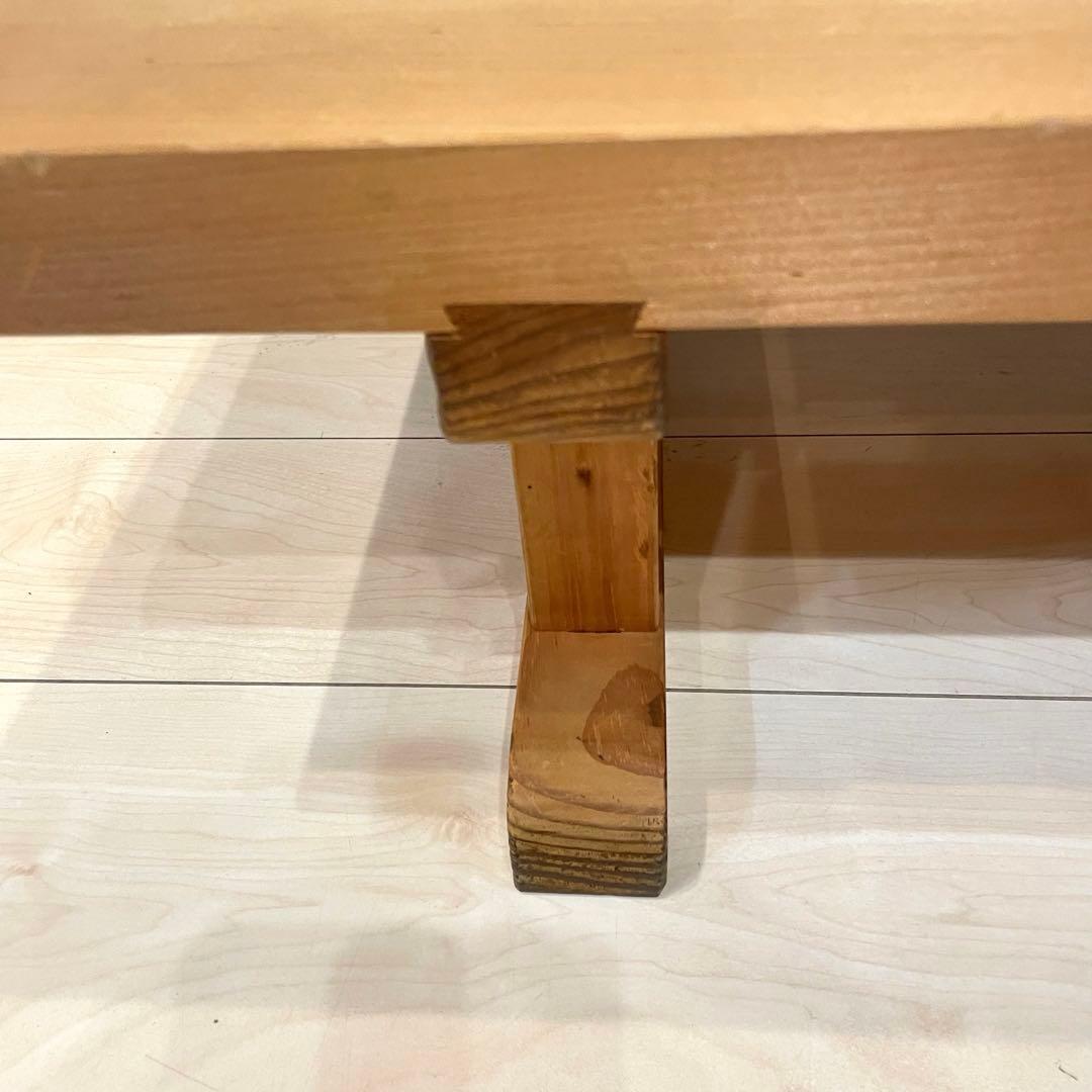 【希少】天然木 無垢材 座卓 ローテーブル 和モダン 机 高級感　アンティーク