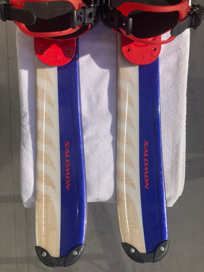 ショート(ファン)スキー　スノーボードブーツ用SALOMON×SALOMON青赤