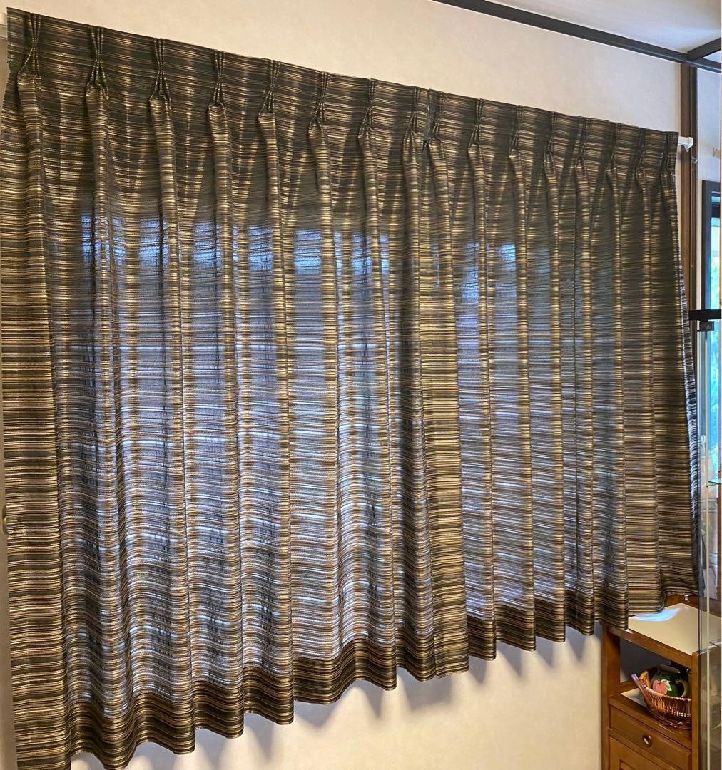 オーダーカーテン メーカー ウォッシャブル カーテンインテリア 三ツ山 2倍ヒダ