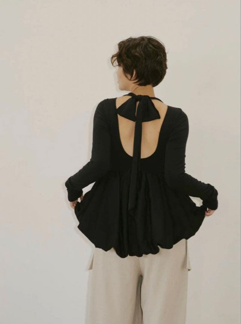 【新品】NOTRE emor ribbon balloon lulu tops