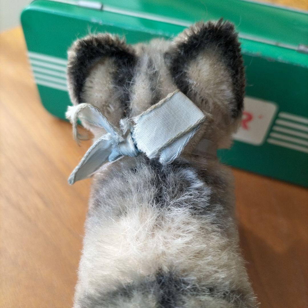 ビンテージ　シュタイフ　Tabby キャット　猫