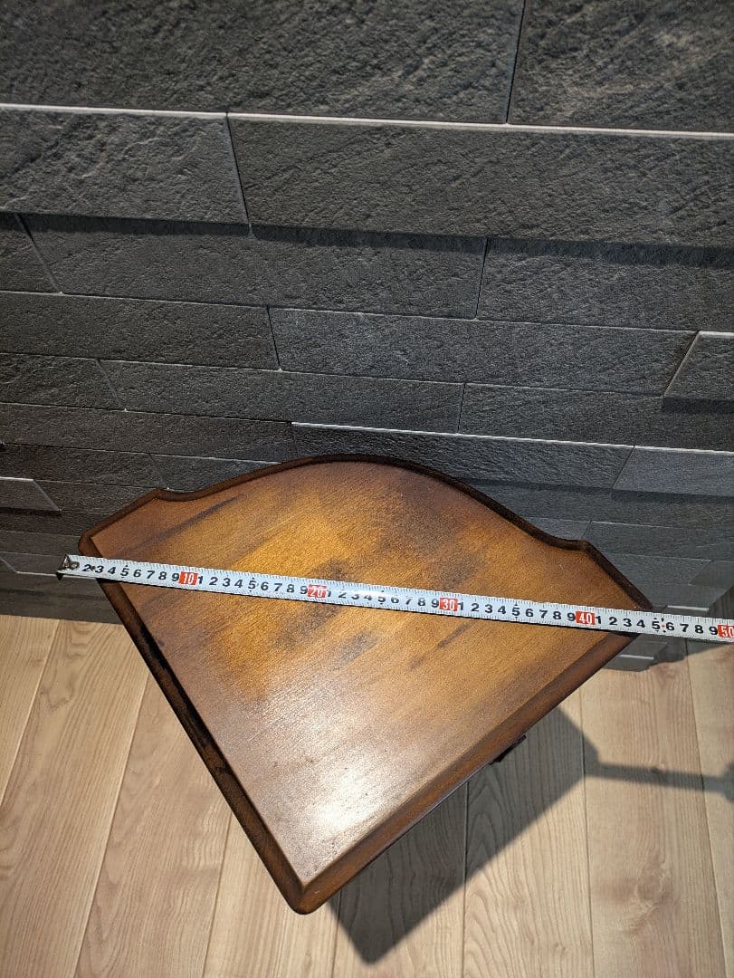 【オールドカリモク】コロニアル サイドテーブル アンティーク 木製家具 飾り棚