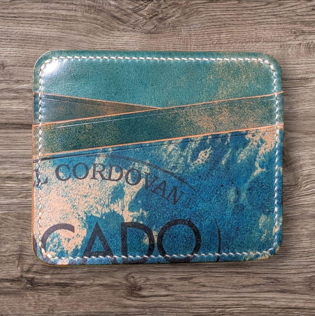 試し入れのみ ロカド社コードバン マネークリップ