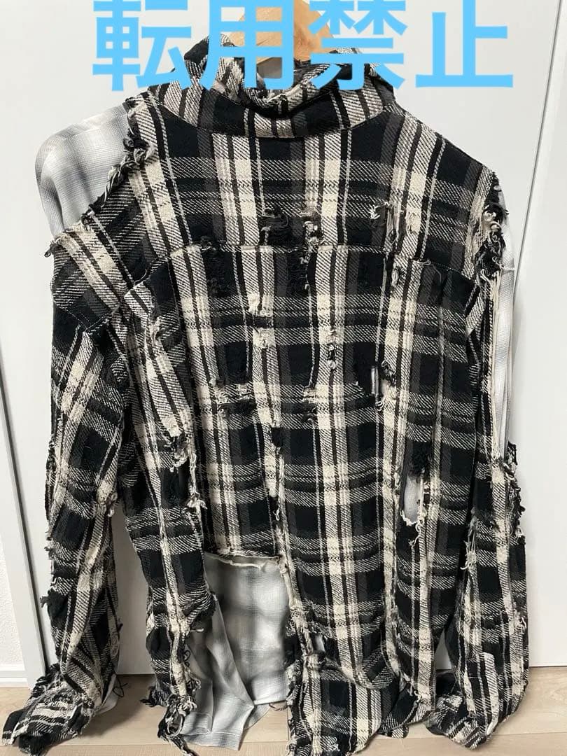 bb.31様即決合意　値下済専用化　メゾン ミハラヤスヒロ ダメージシャツ 44