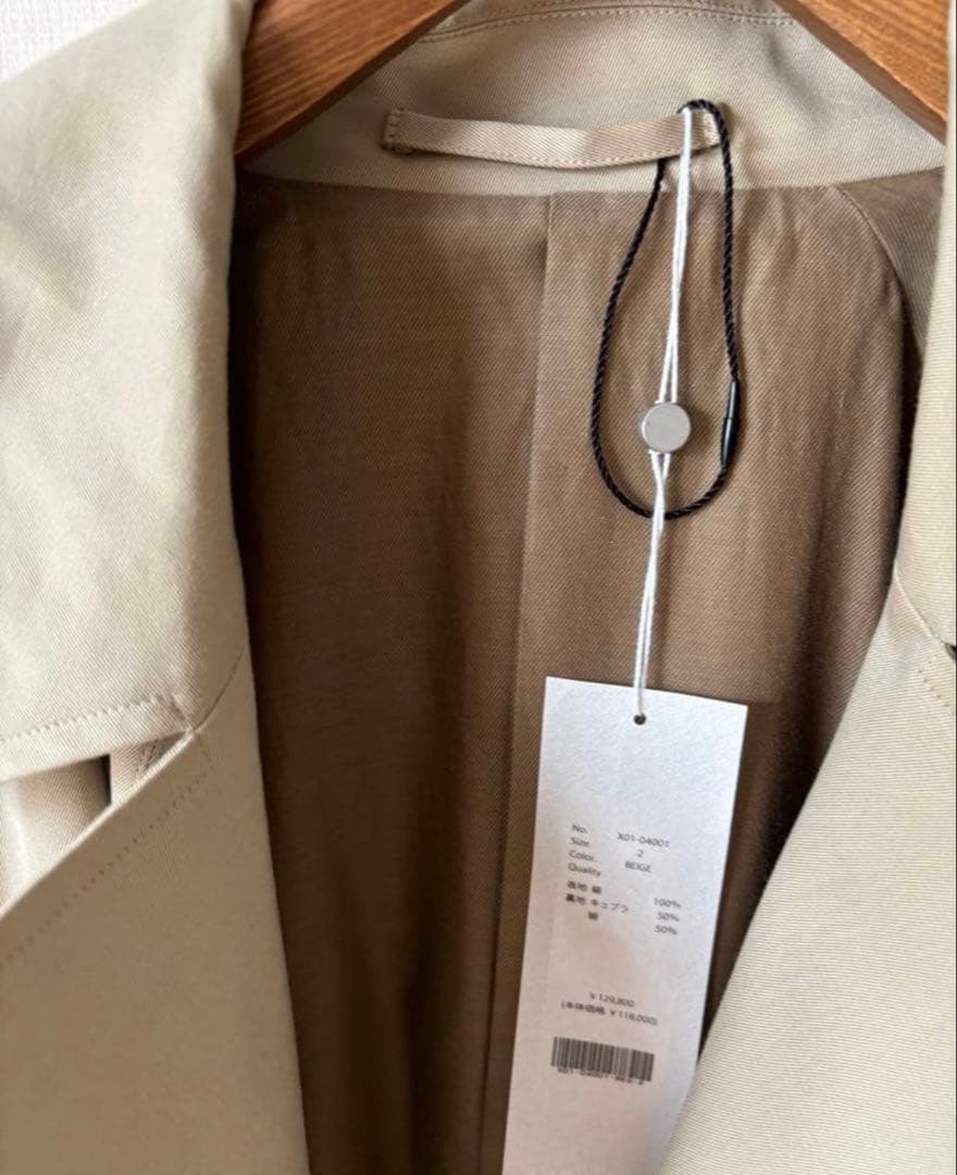 X01-04001 コットンギャバ　タイロッケンコート　コモリ comoli