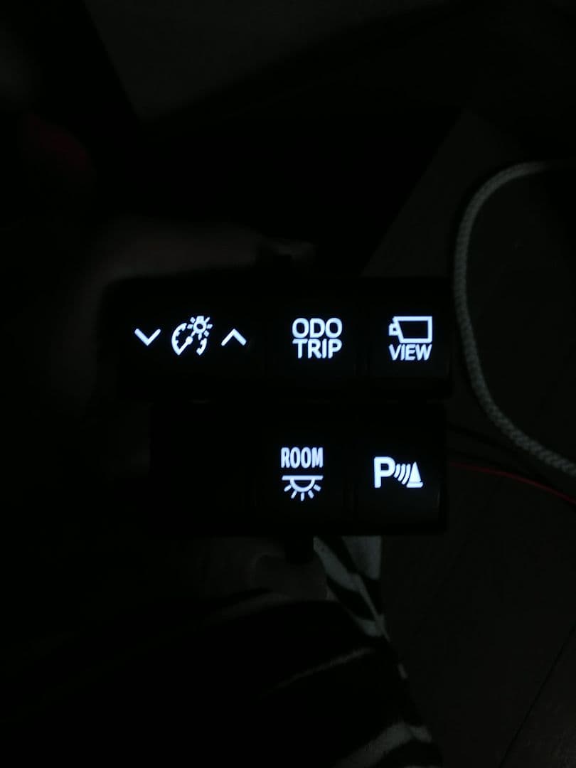 もんも♪　アルファード　ヴェルファイア　スイッチ5点　LED 打ち替え