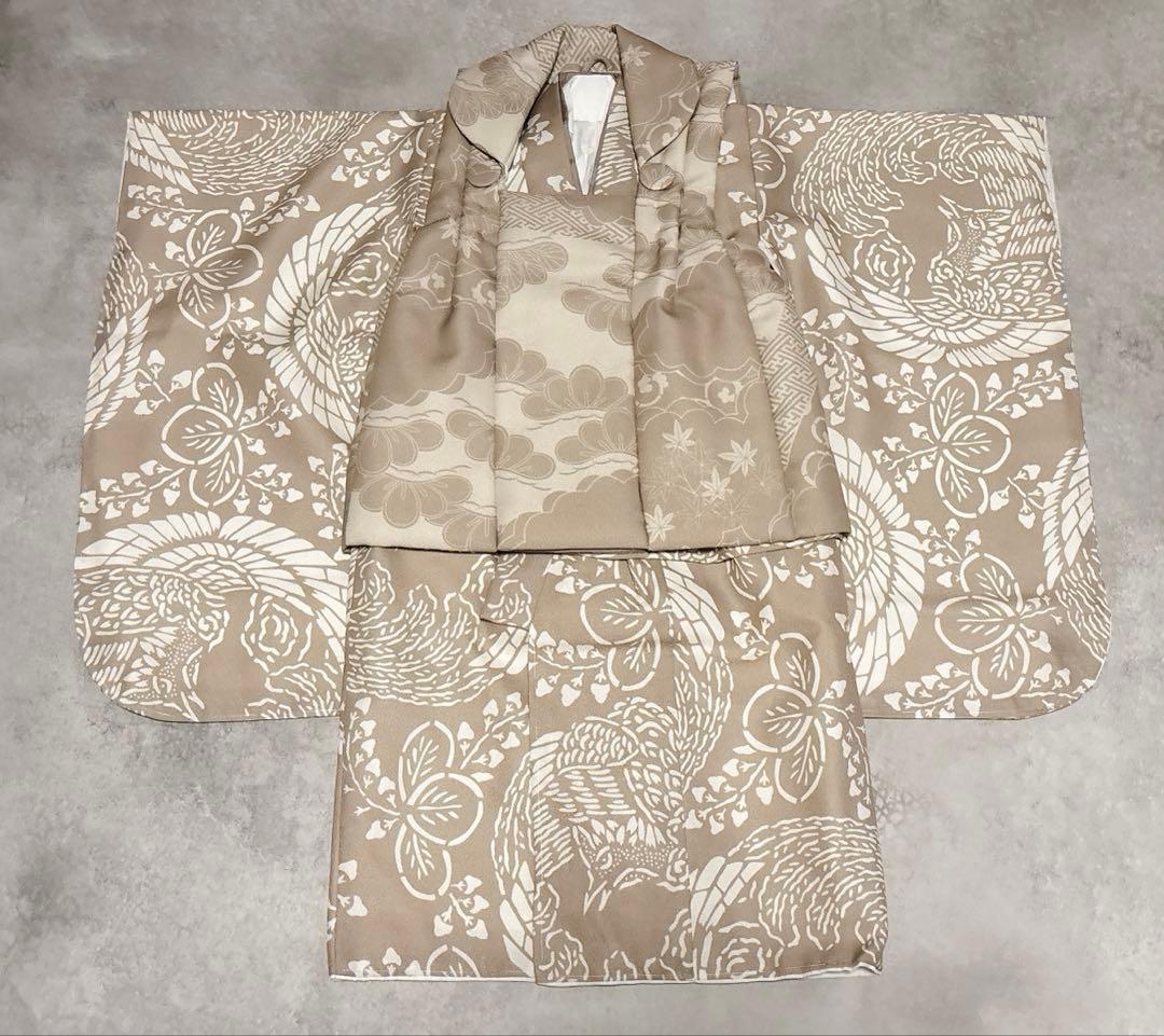 新品 utatane ひよこ商店 七五三 着物 3歳 男の子 被布フルセット