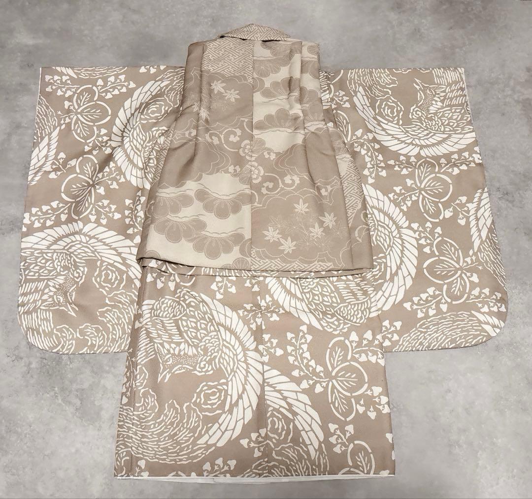 新品 utatane ひよこ商店 七五三 着物 3歳 男の子 被布フルセット