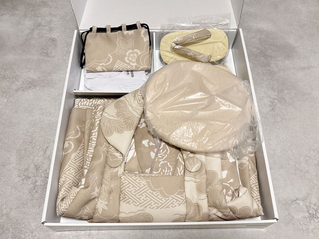 新品 utatane ひよこ商店 七五三 着物 3歳 男の子 被布フルセット