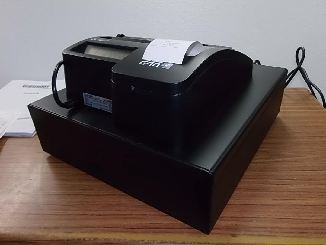 美品105USEN Uレジ 複数税率対応インボイスレジスター