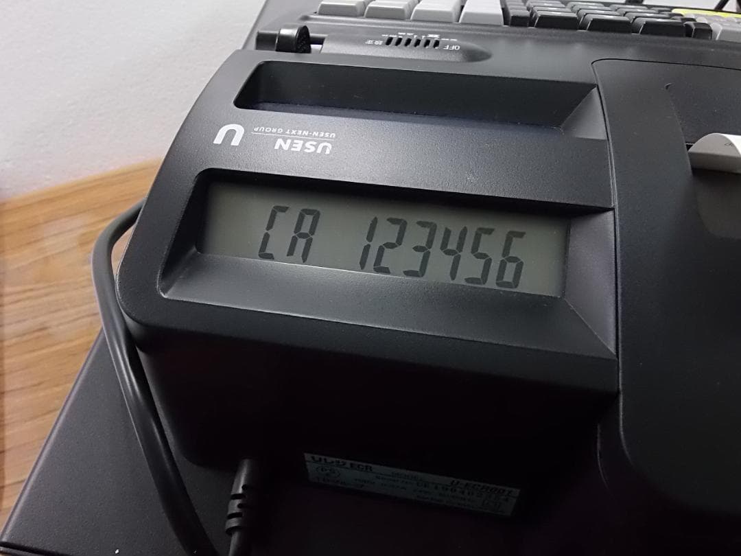 美品105USEN Uレジ 複数税率対応インボイスレジスター