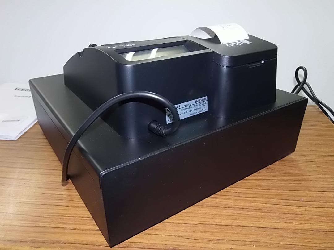 美品105USEN Uレジ 複数税率対応インボイスレジスター